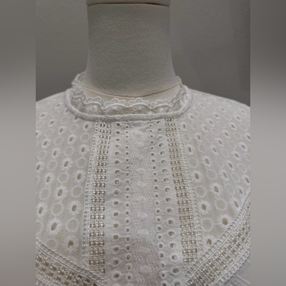 Anthropologie Burnham White Lace Top from James Coviello Size XS - Picture 4 of 9